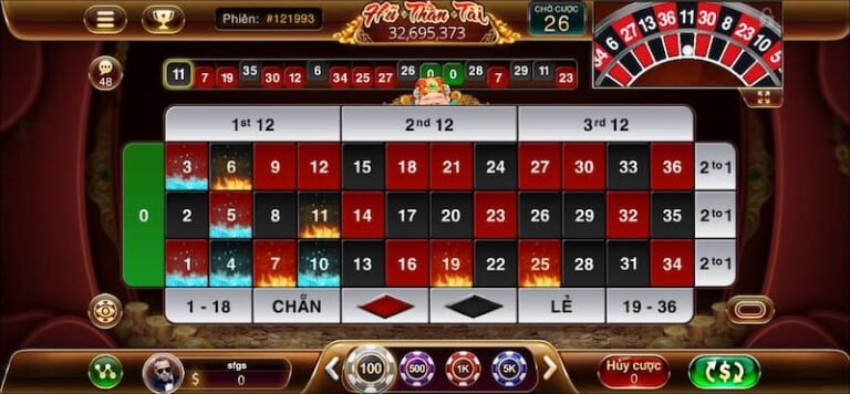 Áp dụng Roulette D’Alembert 