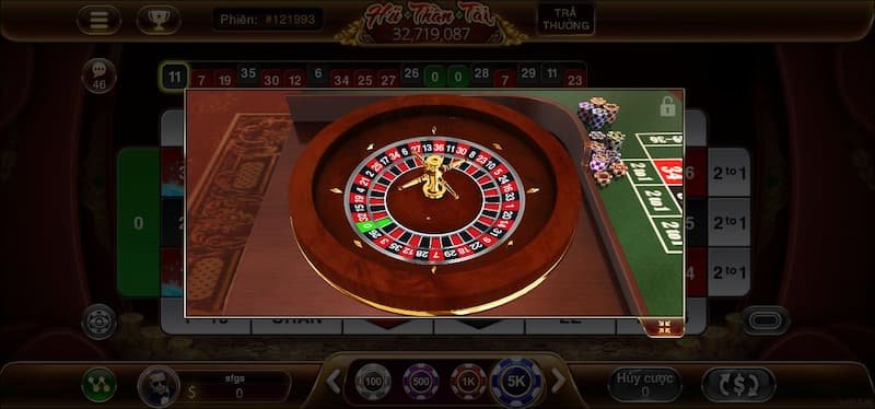 Quy luật chơi Roulette 3D Rikvip chi tiết
