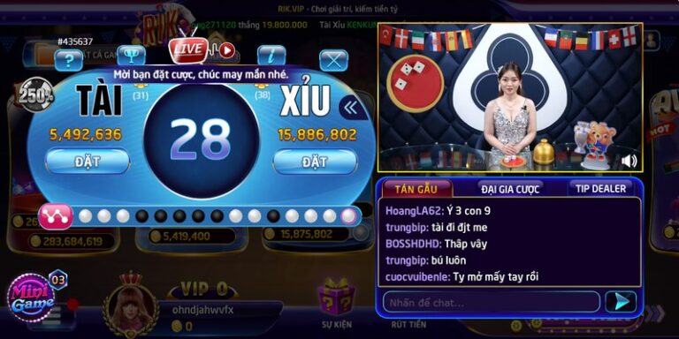 Tìm hiểu cách chơi tài xỉu livestream Rikvip 
