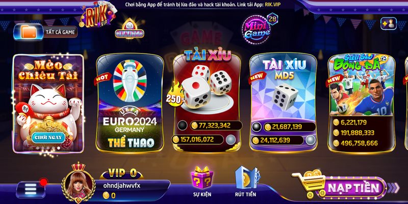 Khái niệm về tài xỉu MD5 Rikvip 