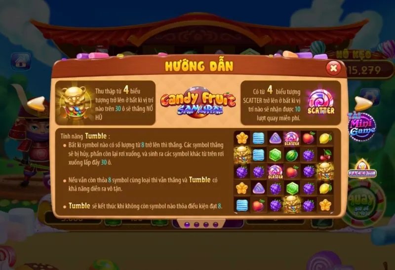 Chơi nổ hũ Candy Fruit Samurai như thế nào?