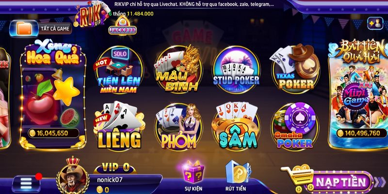 Giới thiệu đôi nét về Phỏm Rikvip 