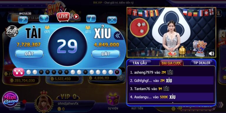 Những điều cần biết khi tham gia tài xỉu livestream Rikvip 