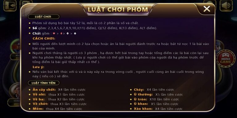 Hướng dẫn cách chơi Phỏm Rikvip chuẩn nhất 