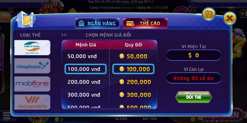 Đã đạt đủ số tiền tối thiểu 