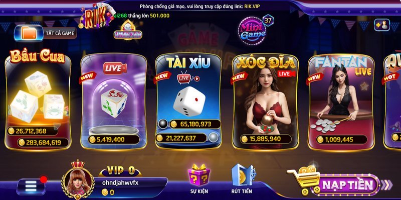 Khái niệm về tài xỉu livestream Rikvip 
