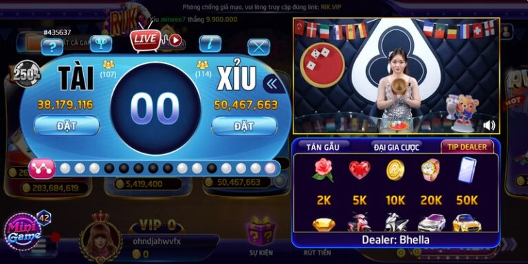 Mẹo chơi tài xỉu livestream Rikvip 