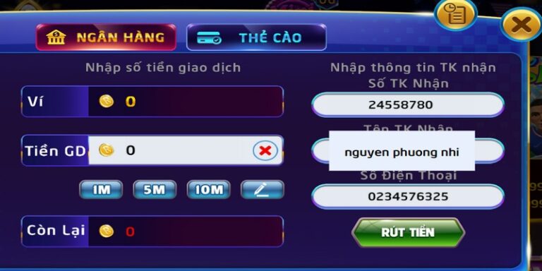 Thời gian giao dịch rút tiền Rikvip thành công là bao lâu? 